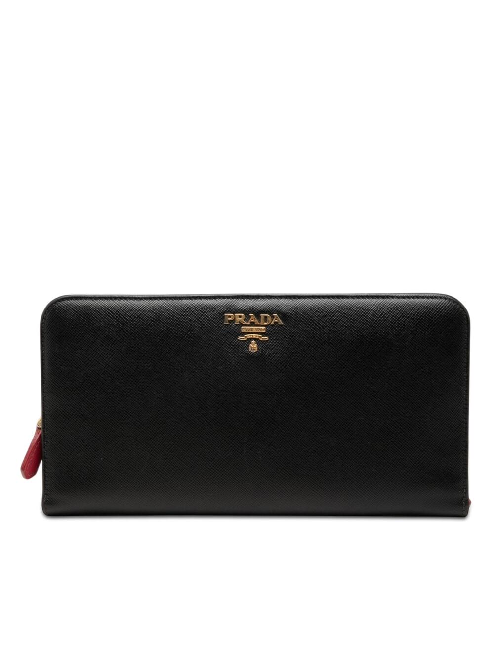 Prada Saffiano Zip Around Long Wallet #346338P39B